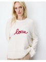 Sueter Grace & Mila, de punto con texto. Aubin
