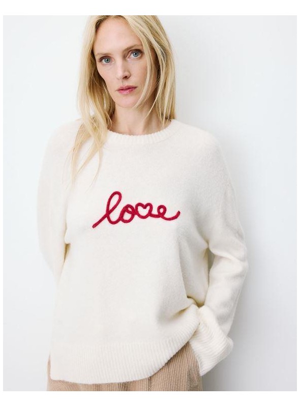 Sueter Grace & Mila, de punto con texto. Aubin