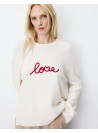 Sueter Grace & Mila, de punto con texto. Aubin