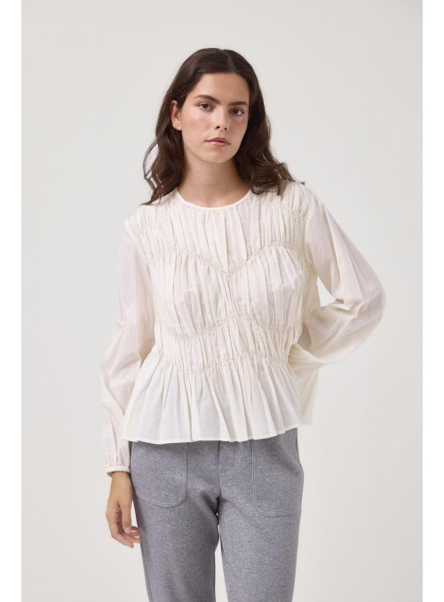 Blusa Van Dos, de tejido plisado. 56174602