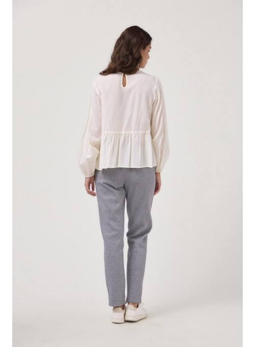 Blusa Van Dos, de tejido plisado. 56174602