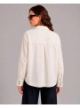 Camisa Dolores Promesas, de algodòn en blanco. 08308