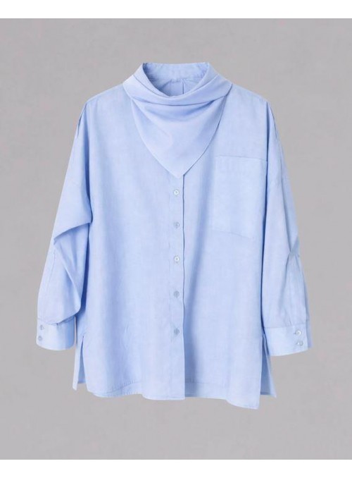Camisa Dolores Promesas, con pañuelo. 08323