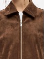 Chaqueta Object, de antelina marròn. 23049568 Objdenna