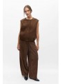 Pantalòn Object, de antelina en marròn. 23050097 Objdenna