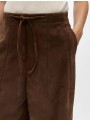 Pantalòn Object, de antelina en marròn. 23050097 Objdenna