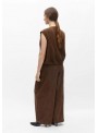 Chaleco Object, de antelina en marròn. 23050098 Objdenna