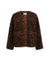 Chaqueta Vila, tipo teddy con animal print. 14118694 Viadera