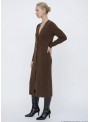 Maxi cardigan Vila, en marròn con botones, 14122950 Virolfie