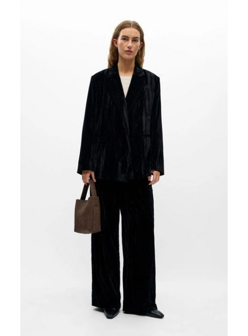 Blazer Vila, de terciopelo plisado. 23050486 Objminna