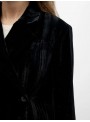 Blazer Vila, de terciopelo plisado. 23050486 Objminna