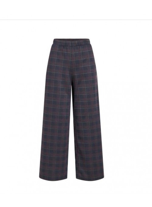Pantalòn Vila, en marino con cuadros. 14120934 Vijaquard