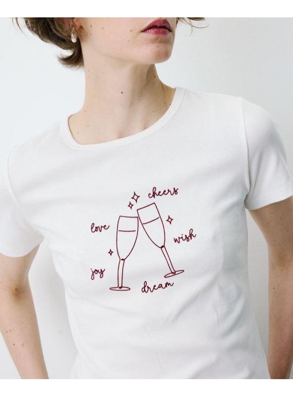 Camsieta Grace & Mila, de manga corta con print. Bubble