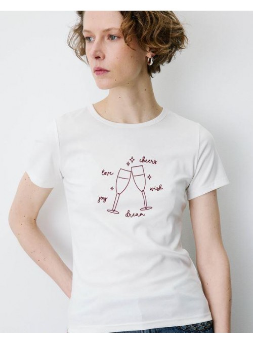 Camsieta Grace &amp; Mila, de manga corta con print. Bubble