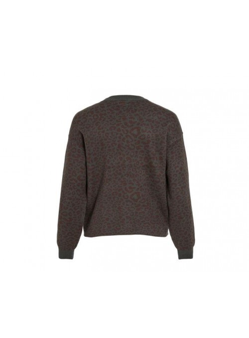 Sueter Vila, de punto con animal print. 14116184 Vilopa