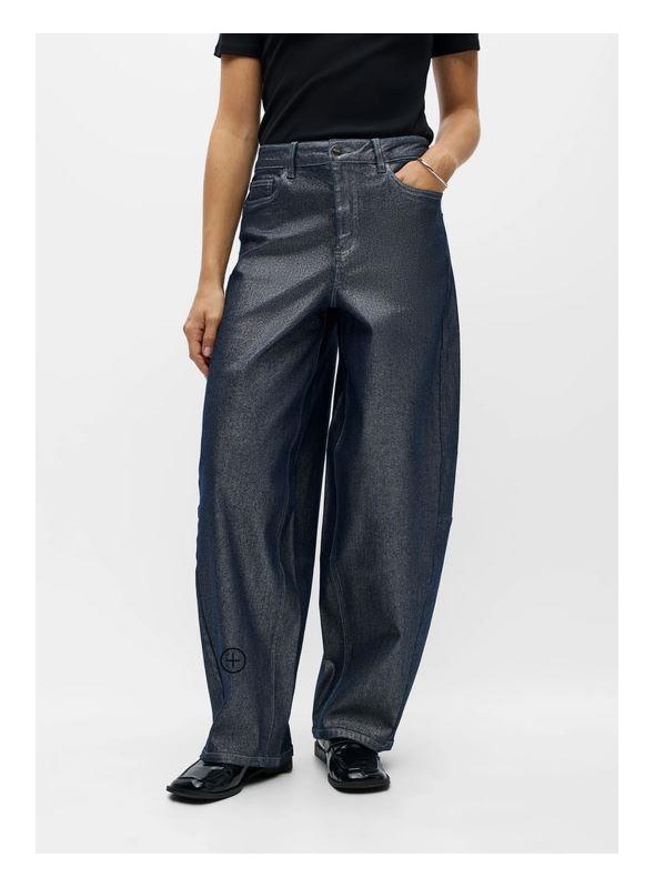 Jean Object, corte barrel con brillo. 23050593 Objmoji