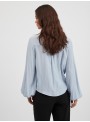 Blusa Vila, de manga larga con nudo delantero. Viwoody 14071498